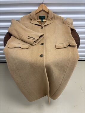 Ralph Lauren 100% Camel Hair Coat
